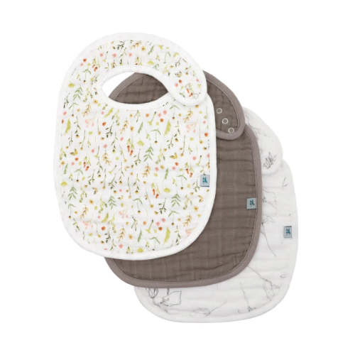 Cotton Muslin Classic Bibs - 3 Pack
