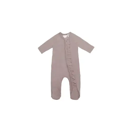 Organic Cotton Melanie Zip Onepiece - Softest Mauve – Jamie Kay USA