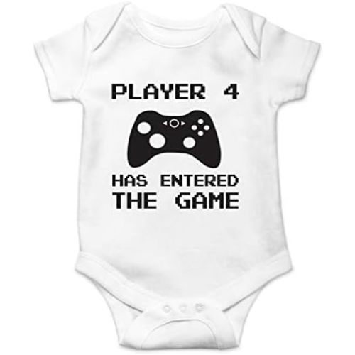 AW Fashions Player 4 Has Entered The Game Baby Bodysuit Funny Cute Romper Clothing for Newborn Boys Girls