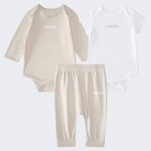3-Piece Linear Logo Bodyshirt & Pant Set