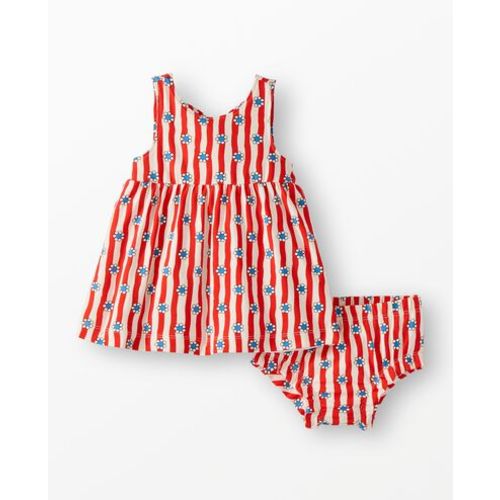 Baby Bow Back Dress & Bloomers Set