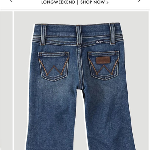 Little Boy's Stitched Pocket Western Jean
