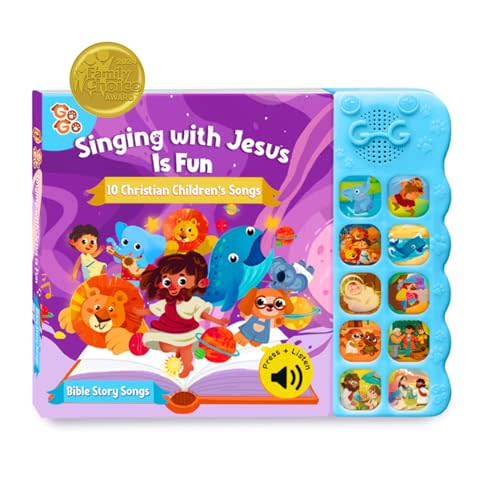 GO GO Bible Story Songs: 10 Toddler Songs, Christian Toys for Toddlers 3-5, Sound Books for Toddlers 1-3