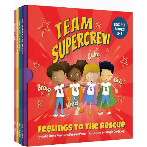 Team Supercrew - Feelings to the Rescue - 4 Book Box Set (books 5–8): Social Emotional Learning for Kids