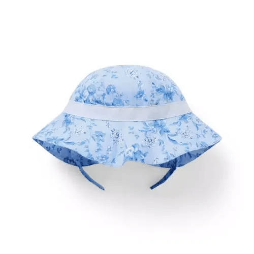 Baby Swiss Blue Floral Baby Floral Sun Hat by Janie and Jack