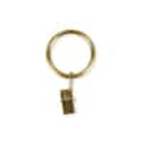 Home Decorators Collection Gold Steel Curtain Rings with Clips (Set of 10) URCH888002