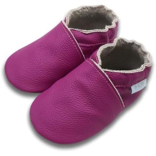 Leather Baby Shoes Boys Girls Moccasins Infant Toddler Slippers Soft Sole Anti-Slip Baby Walking Crib Shoes