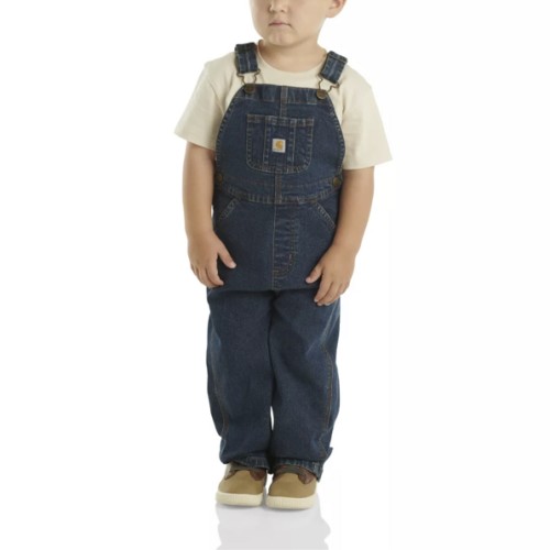 Carhartt Baby Boys' Washed Denim Bib Overalls, 3M,Medium Wash at Tractor Supply Co
