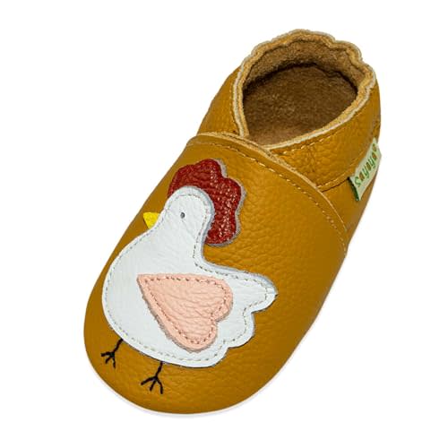 SAYOYO Baby Shoes Soft Leather Sole Infant Toddler Prewalker Shoes