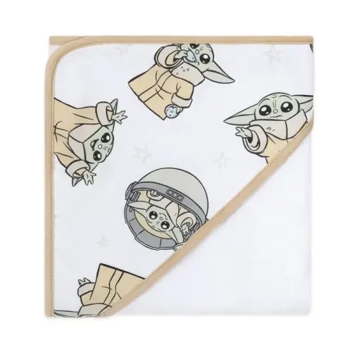 Disney Printed Hooded Towel Grogu | Baby Bunting AU
