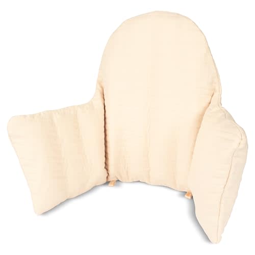 for IKEA High Chair Cushion, Double-Layered Antilope (Beige) | High Chair Cushion with Built-in Inflatable Core for Extra Softness and Comfort, Compatible with for IKEA Antilop High Chair