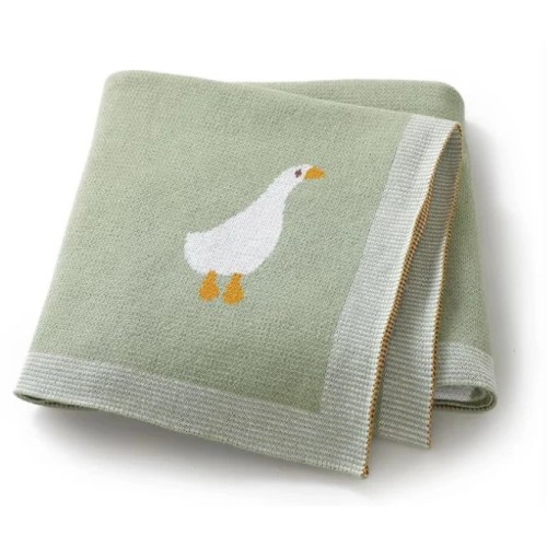 Goose Knitted Blanket