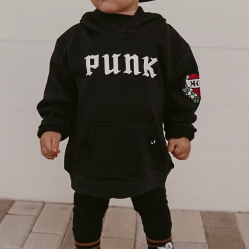 PUNK Hoodie - Black | Little Trouble