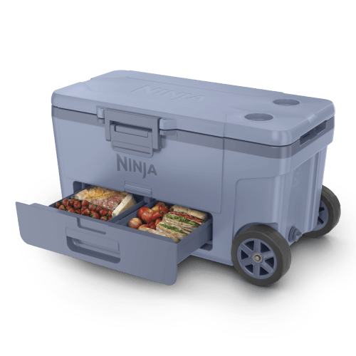 Ninja FrostVault™ 65qt Wheeled Cooler with Dry Zone, Blue Sky Bliss