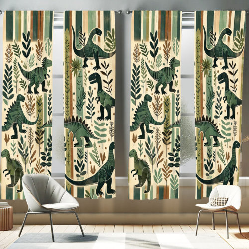 Ambesonne Microfiber Semi-Sheer Curtain | Wayfair