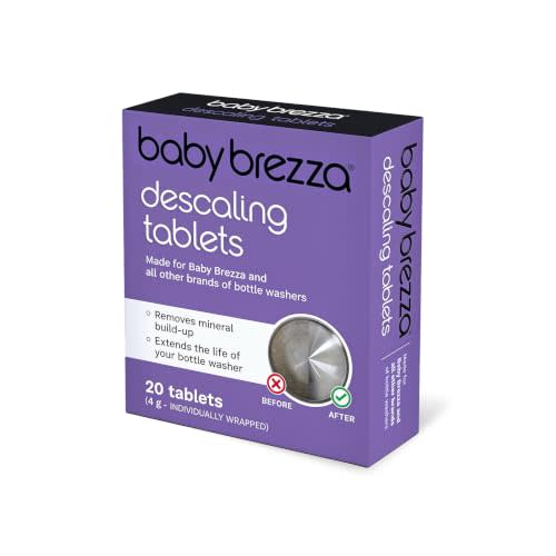 Baby Brezza Descaling Tablets - Compatible with Bottle Washer Pro and All Brands of Baby Bottle Washer Appliances