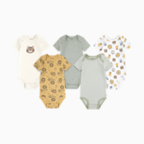 Huggies Everyday Bodysuit (5 Pack) - Snow White/Animals, 0-3 M