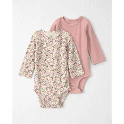 Baby Girl 2-Pack Organic Cotton Bodysuits - Little Planet | Carter's
