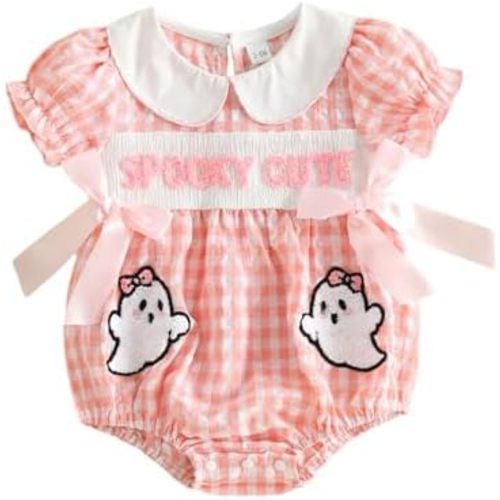 Thanksgiving Baby Girl Bubble Romper Short Sleeve Onesie 0-18M