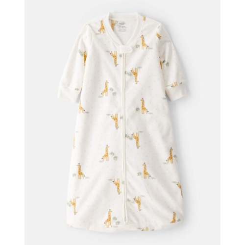 Baby Giraffe Print Long-Sleeve Wearable Blanket - White - Carter's | Carter's