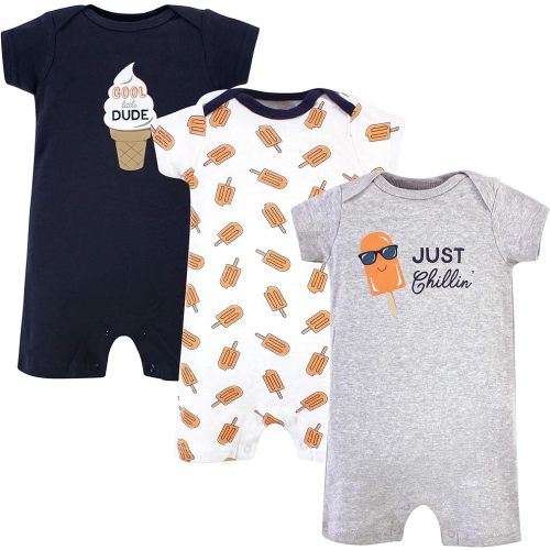 Hudson Baby Unisex Cotton Rompers