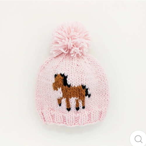 Beanie Hat - Blush Pony