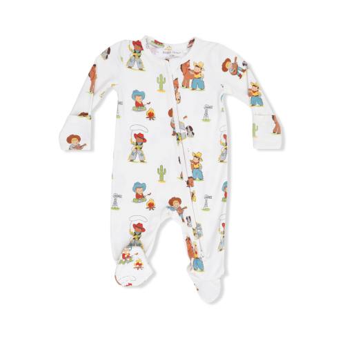 Vintage Cowboys - 2 Way Zipper Footie
