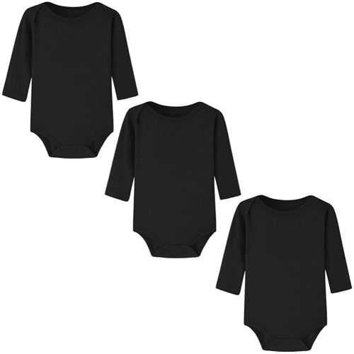 100% Cotton Newborn Baby Bodysuits for Infant Girls Boys, Preemie-24 Months