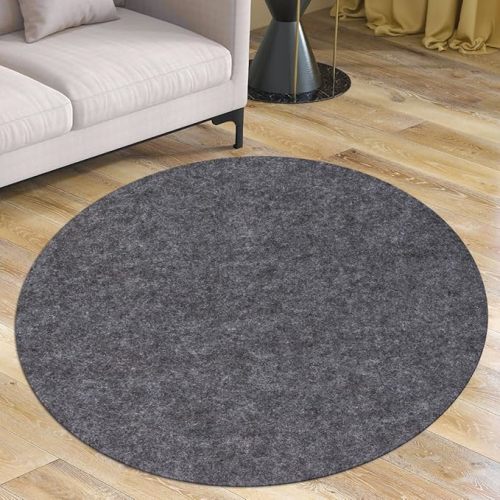 Waterproof Rug Pad Round 1/4 Thick Waterproof Non-Slip Rug Pad， Pad for Hardwood Floors， Rug Pads for All Floors and Finishes, Keeps Carpets in Place Soft and Safe（3TF）