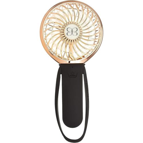 Buggygear 3 Speed USB Rechargeable Turbo Fan with Power bank and LED Flashlight, Buggy Gear - Black/Champagne