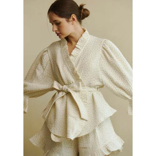 RUFFLED MUSLIN PJ SET