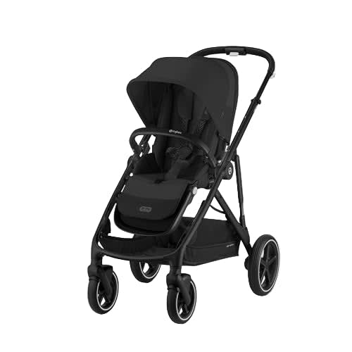 Cybex Gazelle S Modular Stroller, 2025, Black Frame, Moon Black