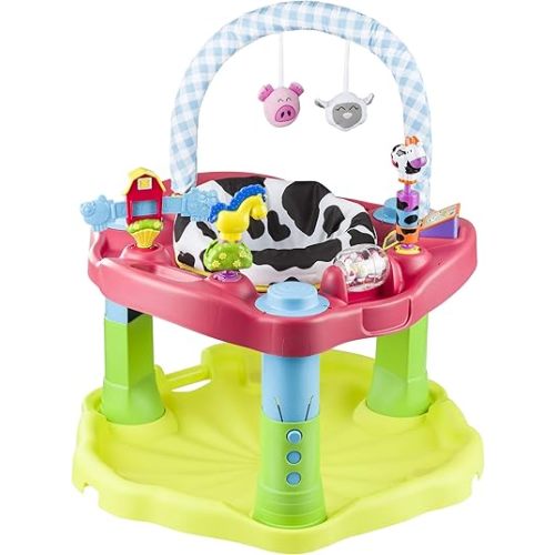 Evenflo Exersaucer Moovin & Groovin Activity Center, 25x30x30 Inch (Pack of 1)