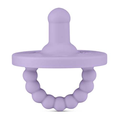 Cutie PAT Round (0-6m) Pacifier + Teether - Lavendar