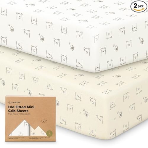Pack and Play Sheets Fitted 2pk Mini Crib Sheet Pack N Play (Bumble Bear)