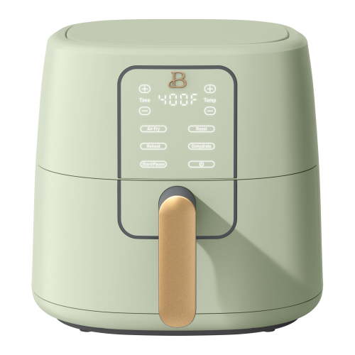 Beautiful 6 Qt Air Fryer with TurboCrisp Technology, EverGood Ceramic Nonstick Coating, Sage Green by Drew Barrymore