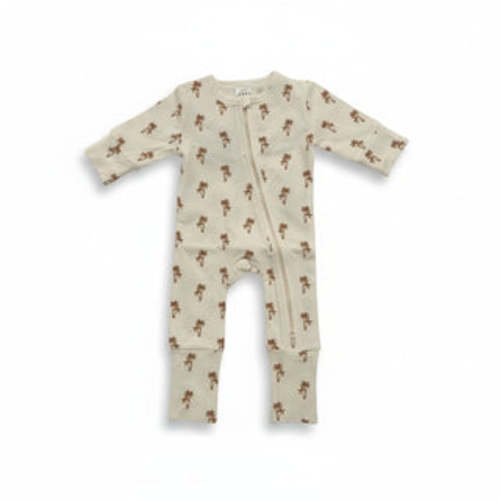 Long Sleeve Sleepsuit - Palm Tree – Mini Zali