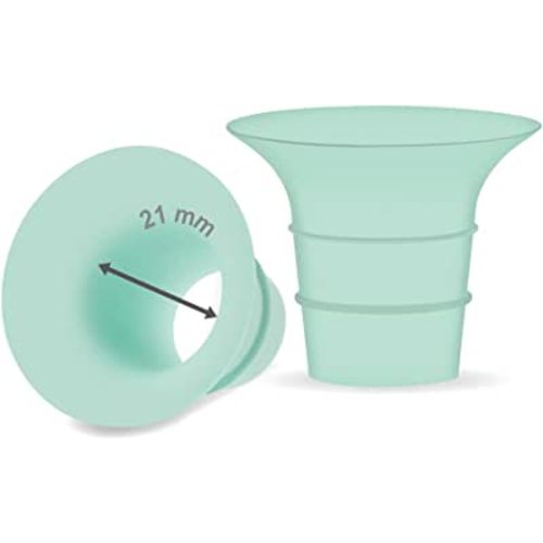 Maymom Flange 21mm Insert Compatible with Medela/Spectra/Elvie/momcozy/tsrete/Willow/Motif Luna/Ameda MYA Breastpump 24mm Breast Shields. Reduce 24mm Niple Tunnel Down to 21mm