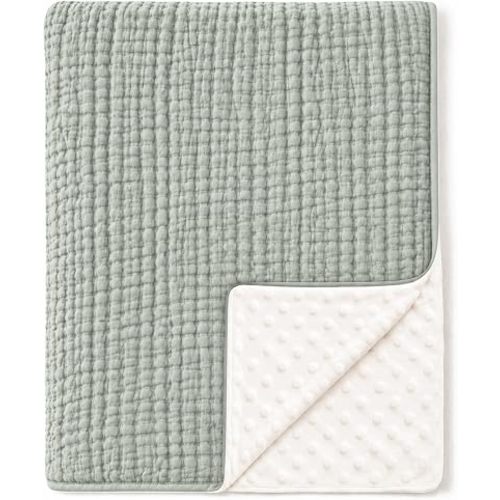 Konssy Soft Muslin Baby Blanket for Unisex Boys & Girls, 30 x 40 Inch