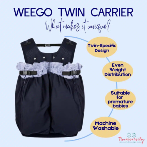 The Weego TWIN Baby Carrier