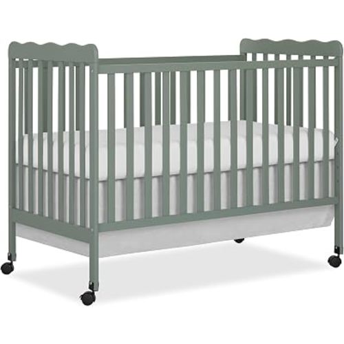 Dream On Me Full Size Carson 3-in-1 Convertible Baby Crib, Locking Wheels