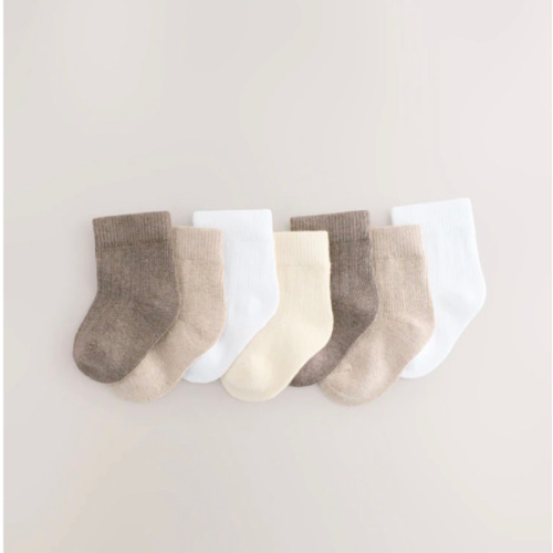 Neutral Baby Socks 7 Pack | Next