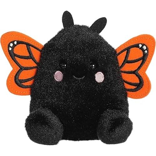 Aurora® Adorable Palm Pals™ Reyna Monarch Butterfly™ Stuffed Animal - Fun Collectible Plush for Kids and Adult Collectors - Perfect for Decorating Rooms and Birthday Gifts - Black 5.5 Inches