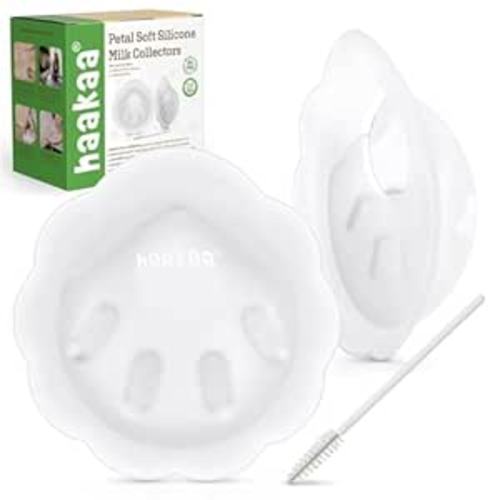 haakaa Petal Soft Silicone Milk Collector for Breastfeeding - 2PCS