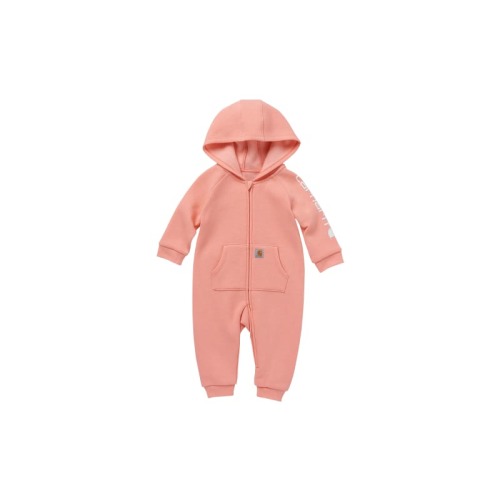 Carhartt Fleece Zip-Front Hooded Long-Sleeve Coveralls for Babies