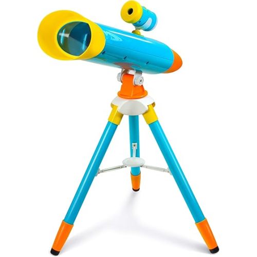 Little Experimenter Projector Telescope for Kids, Children's Telescopes & 24 Space Images, Educational Book Incl, STEM Activity Science Toys, Learning Gifts for Boys & Girls Ages 3 4 5 6-12 Year Old