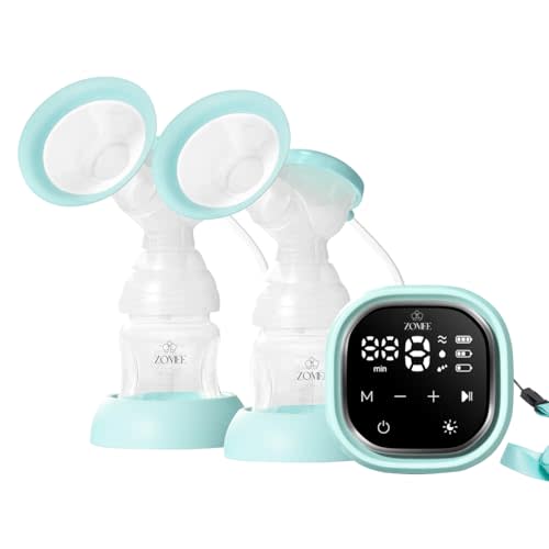 Zomee Z2 Double Electric Breast Pump – with Expression, Massage, and 2-Phase Modes - Hospital Grade Rechargeable, Portable, Hands Free Wearable Breast Pump | 260 mmHg, 3 modes, 9 levels, Alternate Mode, Shabbat Mode, closed-system, 40 dB, 2-year warranty