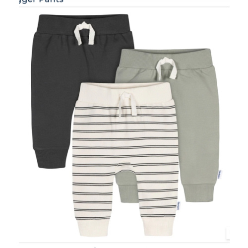 3-Pack Baby & Toddler Boys Stripe, Black, & Grey Jogger Pants – Gerber Childrenswear