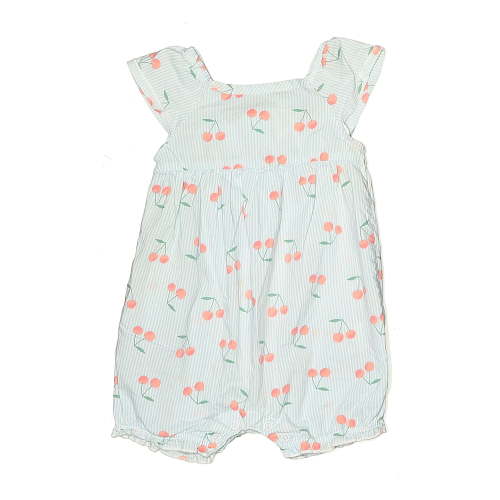 Just One You Made by Carter's 100% Cotton Green Blue Short Sleeve Outfit 3-6 MO / 6 MO