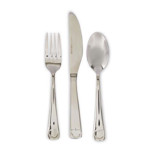 Parent's Choice Stainless Steel Toddler Flatware Set 3 Piece Safe Ergonomic for Kids